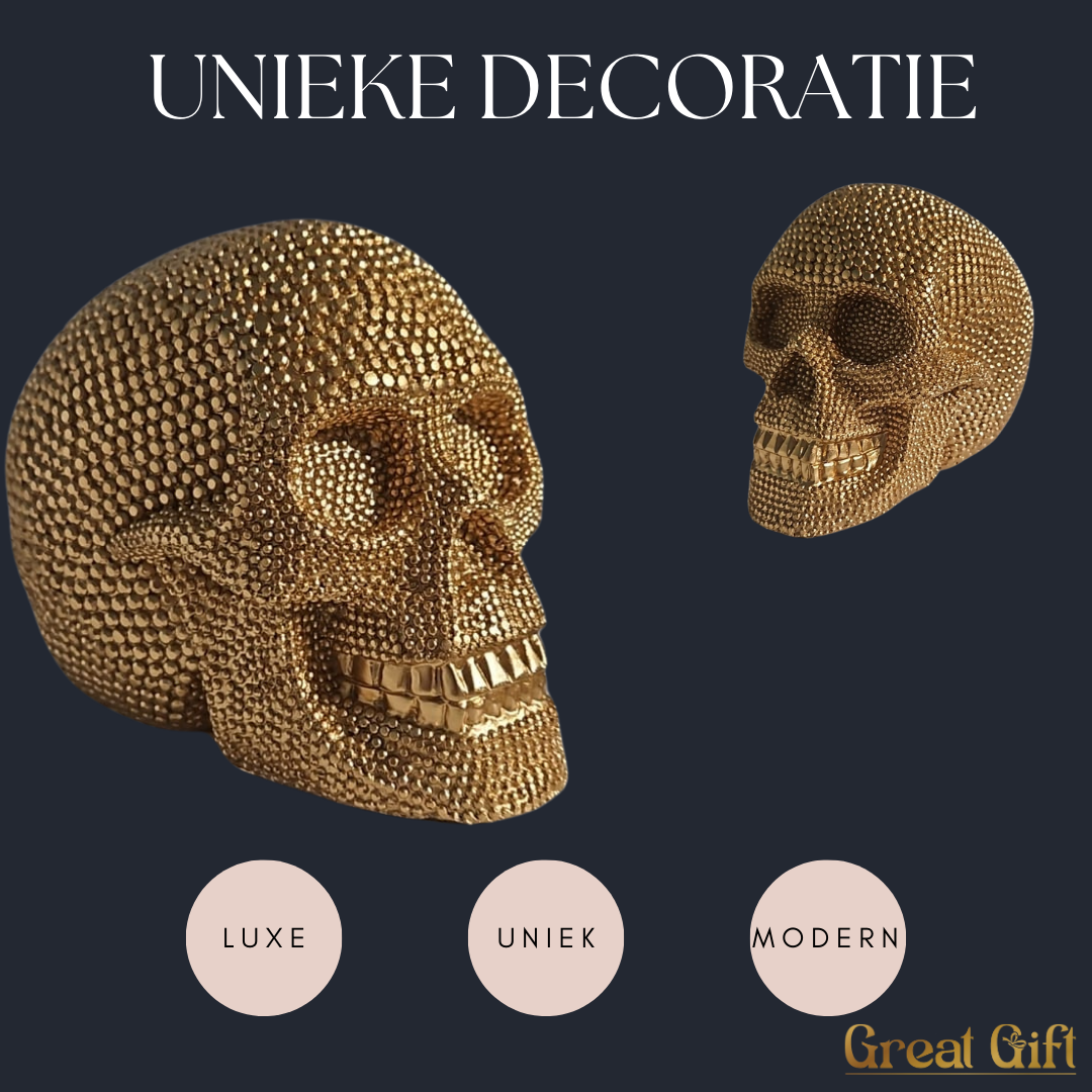 Unieke Gouden Schedel