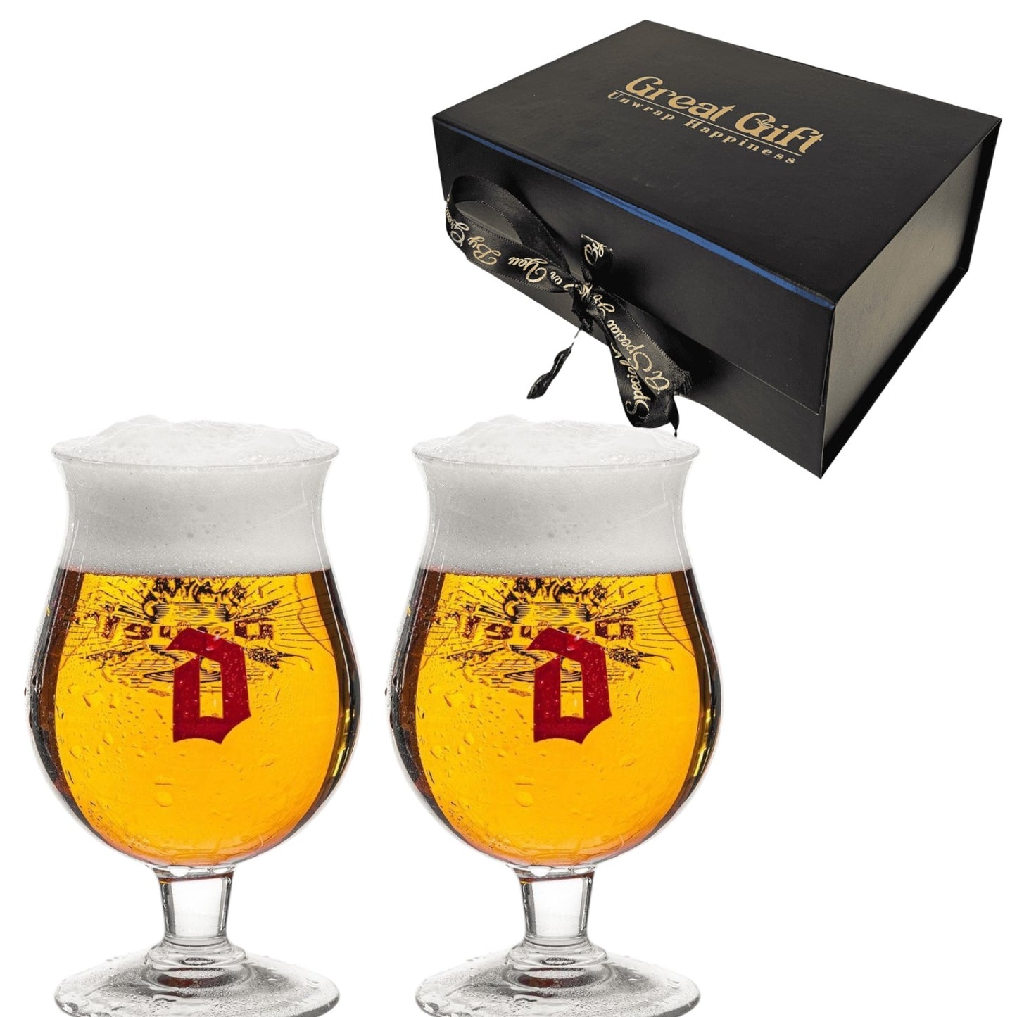Duvel Glazen in Luxe geschenk box